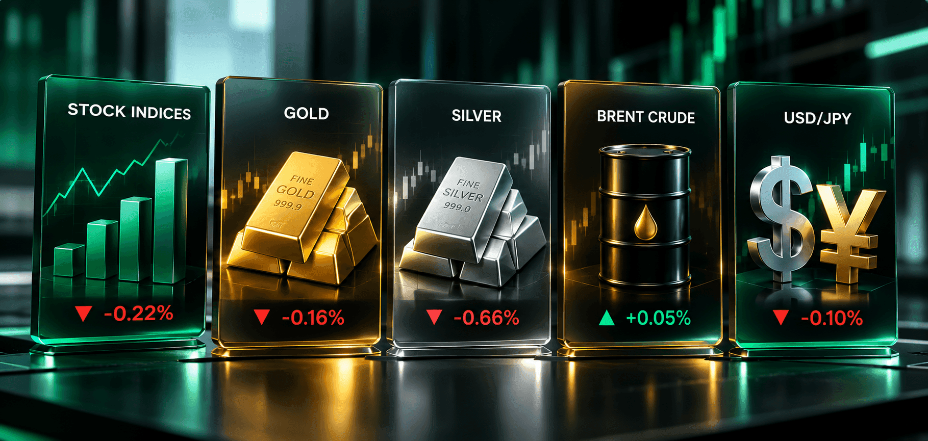 September 30, 2026 - Gold Slips 0.16% to $4,175.82, Silver Falls 0.66% to $61.06 and Brent Holds Near $96.21