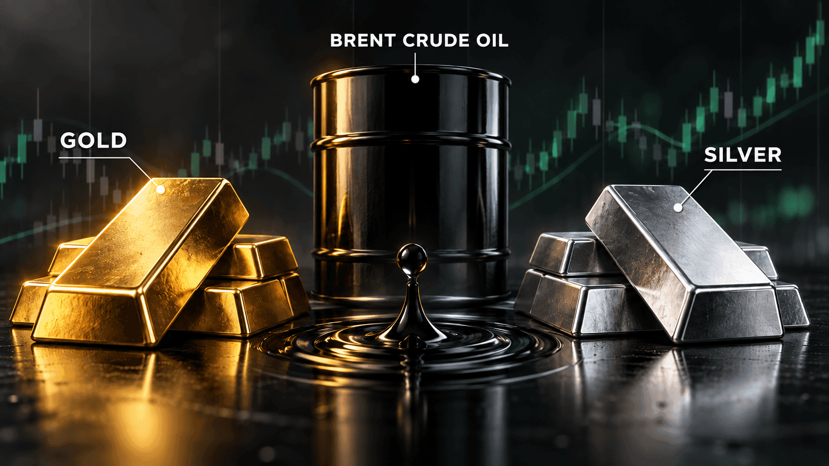 October 1, 2026 - Gold Rises 0.79% to $4,189.84, Silver Gains 1.58% to $61.38 and Brent Falls 0.92% to $97.13