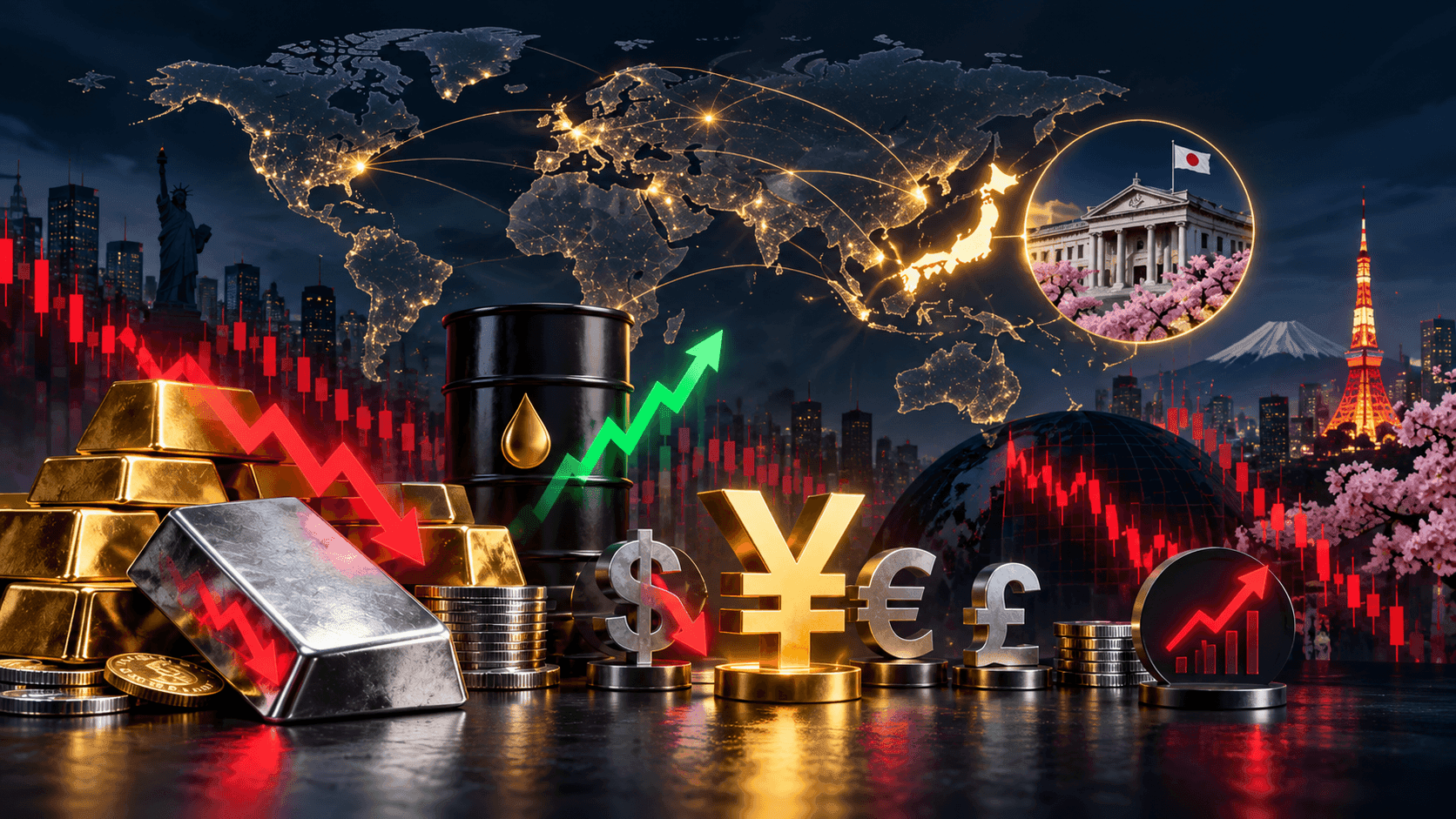 October 30, 2026 - Gold Falls 0.77% to $3,990.55, Silver Drops 2.16% to $51.04 and Brent Rises 1.24% to $112.17